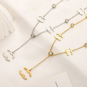 Liefde hanger gouden ketting choker dames sieraden bruiloft cadeau nieuwe stijl roestvrijstalen zilveren ketting groothandel