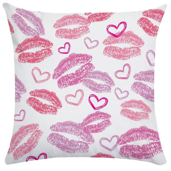 Amor Lips Red Lips Almohadas Cubiertas Decorativas Súper Sofá Sofá Capacitación para almohadas de almohadas de almohadas de la habitación para niñas para almohadas 45x45