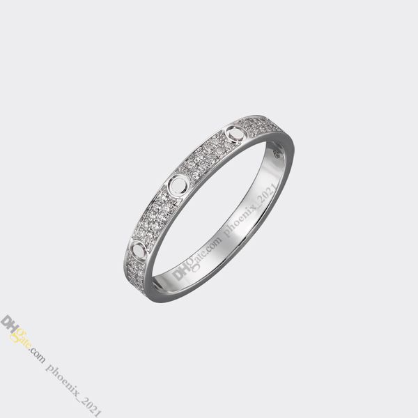 Designer Ring Jewelry Designer for Women Love Ring Rague de mariage Anneaux en acier en titane en diamant en diamant en or ne s'est jamais décoloré non allergique, bague en argent, magasin / 21621802