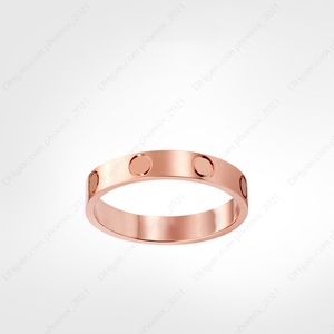 Love Ring 925s silver classic designer style bijoux femmes bagues en or Acier au titane Plaqué or Ne se décolore jamais Pas allergique-Rose