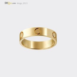 Love Ring Designer Rings For Women/Men Carti Ring Wedding Gold Band Luxe sieraden Accessoires Titanium staal Gold-vergulde Nooit vervagen niet allergisch 4/5/6mm 21748289