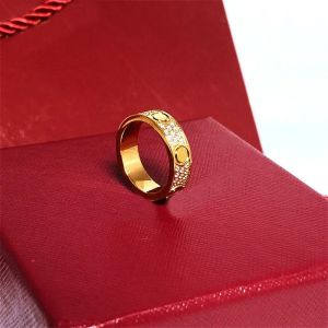 Anillo de amor anillos de diamantes para mujer joyería de moda oro de 18 quilates chapado en oro plateado joyería de diseño anillo agradable envío gratis regalo fiesta de compromiso de boda