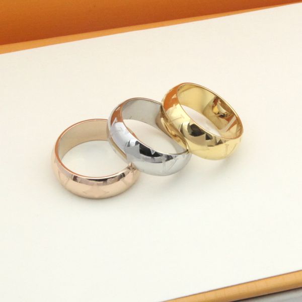 Anillo de amor anillo de diseñador femenino joyería de pareja moda casual calle clásico anillo de joyería romántica adecuado para regalos de vacaciones
