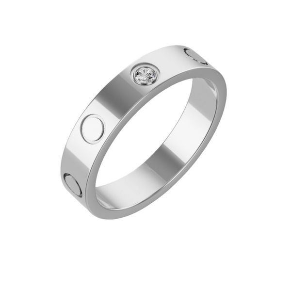 Bague d'amour bijoux de luxe marque de titane concepteur pour femmes avec boîte nouveau dans la technologie de luxe plaqué argent 925 or 18 carats avec pierres latérales plaquées cadeau de bijoux de créateur