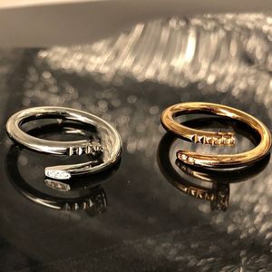 Love Rings for Women Diamond Ring Designer Ring Finger Nail Sieraden Fashion Classic Titanium Steel Band Gold Silver Rose Color 2024