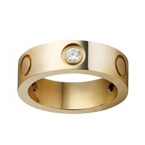 Love Rings Titanium Steel Mannen en Vrouwen Designer Ring Paar Schroeven Ringen Sieraden Geschenken Breedte 4mm 5mm 6mm