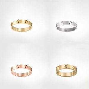 Amour vis bande anneau classique créateur de mode Design titane acier bijoux hommes promesse femmes anneaux de mariage