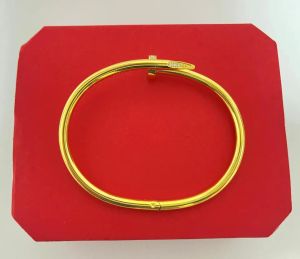 liefde schroef armband designer armbanden luxe sieraden vrouwen bangle mode accessoires titanium staal legering verguld vervaagt nooit niet allergisch 9 kleuren