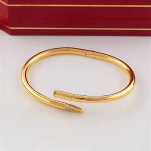 Bracelet à vis Love Bracelet Mens Brangle Bijoux Luxury Femmes Bangle Classic en acier en acier Gold Couleurs d'artisanat Gold Si3272