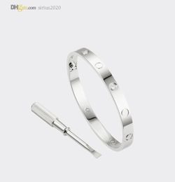 LOVE Vis Bracelet Hommes Bracelet Designer Bracelets Pour Femme Bracelet En Argent 4 Diamants Bijoux De Luxe Titane Acier Plaqué Or 9921843