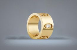 Anello a vite d'amore Gioielli classici di design di lusso per le donne Anelli a fascia Accessori moda Lega di acciaio al titanio placcato oro Mai Fa5639668