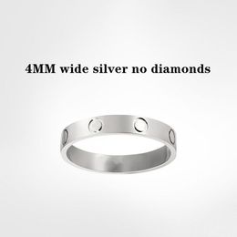 Love Screw ring designer ring dames sieraden designer mannen sieraden heren ring ringen 925 sterling zilver Titanium staal Never Fade Not Allergic -4/5/6mm verlovingsring