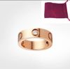 Love vis rings mens anneaux de luxe classique anneau de créateur de femmes en acier