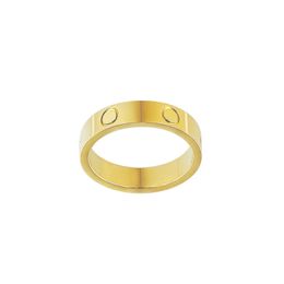 love screw ring heren ringen klassieke luxe designer ring vrouwen Titanium staal Verguld Sieraden Goud Zilver Rose niet vervagen 4 5 6mm