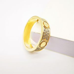 Love vis rings mannels rings classic luxury Designer bijoux femmes diamant titane en acier alliage en or argent doré rose ne jamais s'estomper
