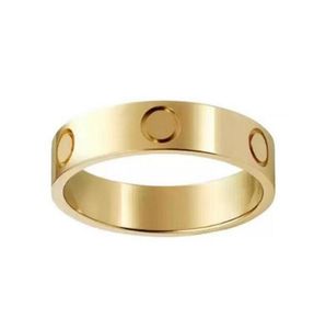 liefde schroef ring heren ringen klassieke mannen titanium staal ontwerper voor vrouwen luxe geschenken vrouw meisje goud zilver rose goud 5 mm sieraden stofzak