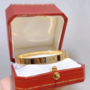 Bracelet série Love pour homme plaqué or Au 750, taille 18 carats 16-21, boîte avec tournevis 5A, cadeaux premium, bracelet de couple, bracelet porte-bonheur 520