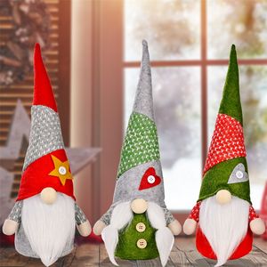 Love Star 2 Color Hat Rudolph Doll Party Decorations Christmas Facelessd Dwarf Toys ornamenten Living Room Market Hotel Santa Festival Supplies 10HB1 Q2