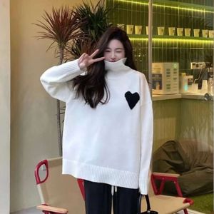 Hou van dames trui groot een coltrui gebreide topontwerpster trui mannen vrouwen losse pullover gebreide kleding casual bodem gebreide truien truien