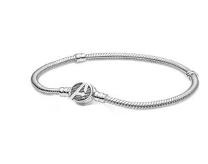 Chaîne Chain Sterling Silver Charm Bracelet Car Bracelet Fit Pan Charme pour femmes Coupages Coupages Prix d'usine Expert Conception de conception 4313277