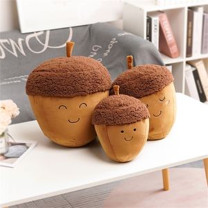 Mooie Acorn Shape Sierkussen, Kinderkamer Decoratieve Nuts Family Kussen, Chestnut Egg Family Soft Pillow Sofa Kussens 220402