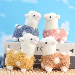 Mooie Alpaca pluche speelgoed Japanse Alpaca zacht gevulde schattige schapen lama Animal Dolls Keychain Doll La504