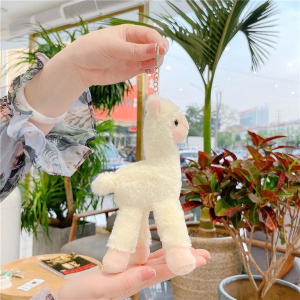 Belle alpaga peluche jouet japonais alpaga soft farfed mignon mouton lama poupée de trousse