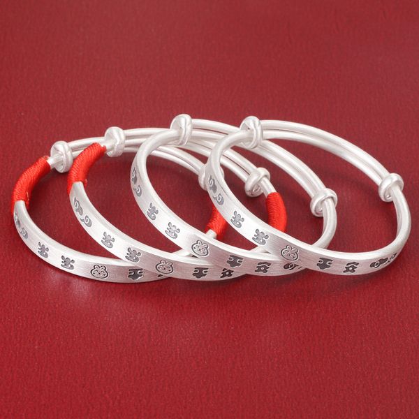 Jolis bracelets pour bébé, bijoux taille réglable, en argent Sterling 999, lapin, pour bébés et petits enfants, joli cadeau