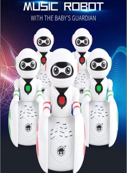 Encantadora inducción educativa de bebé Mini Robot Electronic Pets Tumbler Tumbler Toddler Niños para niños Regalo de juguete con SO1414201