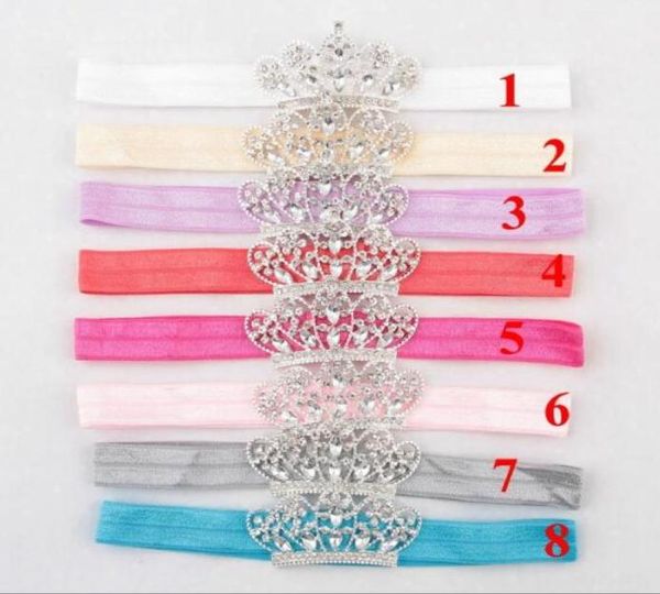 Encantadora princesa de la princesa diadema de cabeza de niña accesorios para el cabello tiara bandas de cabello elástico recién nacido.