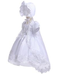 Jolie robe queue de princesse pour fête d'anniversaire, baptême, repas sacré, fête d'anniversaire, blanc pur, baby039s, 4748588