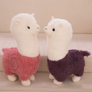 Mooie cartoon pluche speelgoed, schattige alpaca vod poppen, verschillende kleuren, kussen bolster, voor feestdag 'verjaardag geschenken, verzamelen, woondecoratie