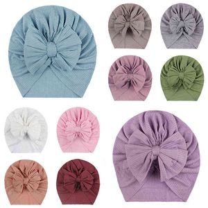 Belle fleur bébé chapeau doux bébé fille chapeau Turban infantile enfant en bas âge nouveau-né bébé casquette Bonnet chapeaux enfants chapeau Beanie Y21111