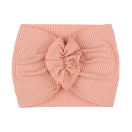 Mooie bloem baby hoofdband headwrap elastische gilrs haarbanden tulband brede effen kleur haarband baby haaraccessoires 22 y2