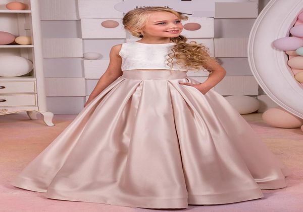 Hermosas niñas para niños vestidos de cumpleaños de dos piezas de dos piezas para 8 9 10 11 12 13 años con elegante bolsillo2617925