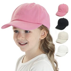 Belle Kids Trucker Ball Cap Outdoor Leisure Duck Cap Solid Color Curved Brim Sun Hat Baseball Cap 9 couleurs