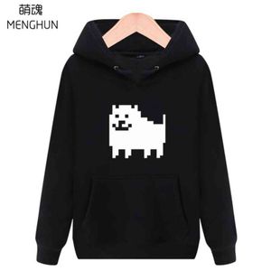 Belle mini-chien imprimante d'impression inspirée fans fans chaudies hoodies jeu fans sweats à capuche HADDO Costume de chien AC711 211028