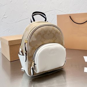 Lovely Mini Pack Designer Classic Mochila pequeña Alta calidad Casual Working Leather Shoulders Coac Track Bags Totes Belt Strap Composite Bag Tamaño 25x18cm