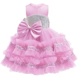 Belle menthe rose bijou de bijoux / robes de fête de fête robes de concours de fille de fille robes de fille de fleur filles jupes de tous les jours.