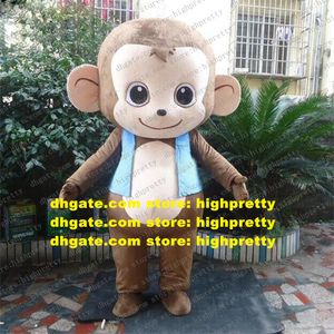 Lovely Monkey Mascot Costume Adult Cartoon Character Outfit Suit Conferentie Presentatie Department Store ZZ7834