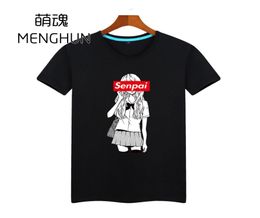 Mooi nieuw ontwerp Japanse middelbare schoolmeisje Anime t shirts senpai t shirt korte mouw heren39s cartoon kostuums AC8131157572