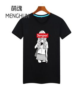 Mooi nieuw ontwerp Japanse middelbare schoolmeisje Anime t shirts senpai t shirt korte mouw heren39s cartoon kostuums AC8133277689