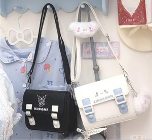 Mooie Roze Witte Melody Cinnamoroll PU Vierkante MINI Een Schoudertas Meisje CuteAccessories Messager Bag Met knop 3 kleuren