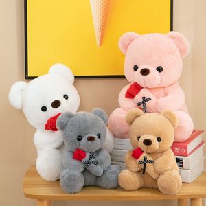 Encantadora muñeca de oso rosa, regalo de confesión del día de San Valentín, oso abrazado, juguete de lujoso, regalo de cumpleaños de niña