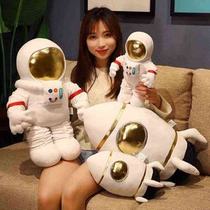 Belle astronaute de l'espace poupée fusée avion en peluche poupée garçons oreiller cadeau d'anniversaire pour enfants animaux en peluche kawaii en peluche Y211119