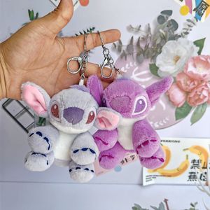 Mooie knuffels pluche sleutelhanger Super schattige paarse Koala Plushie hanger sleutelhangers Cartoon animatie hanger Lappenpop sleutelhanger figuur