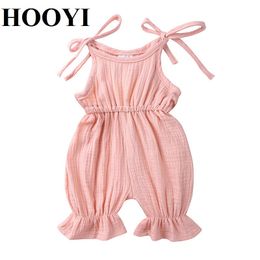 Belle été bébé fille vêtements nouveau-né barboteuses coton Costume purfle dentelle body 210413