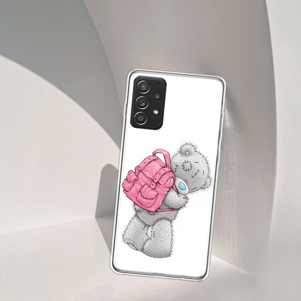 Beau boîtier de téléphone en peluche en peluche pour Galaxy S23 S20 Fe S21 plus Samsung S24 S22 Ultra TPU Pattern S10e S9 S8 S8 S7 Couvercle de bord Soft