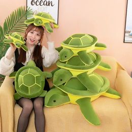 Mooie schildpad knuffel Kawaii dierenpoppen gevuld zacht dier zeeschildpad kussen verjaardagscadeaus voor kinderen meisje