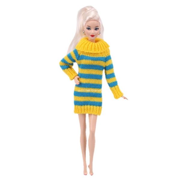 Belle pull à col roulé pour 30 cm / 12in Barbie-Dolls Girls Birthday Party Supply Dropship